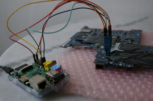 Wiring RaspberryPi with the SPI flash - second picture