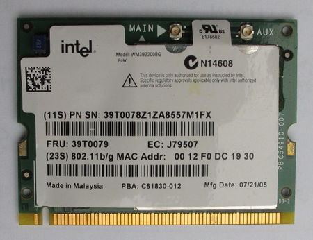 Intel r pro wireless 2200bg network connection что это