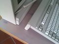 Tastatur abgenommen in Arbeitsstellung